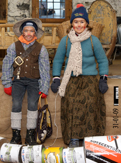 Bambini in maschera per il Carnevale dei Matt di Bormio