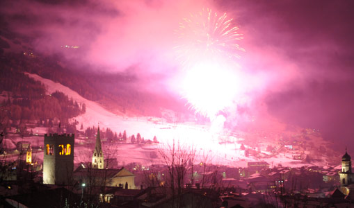 Fuochi d'artificio a Bormio per Capodanno 2009