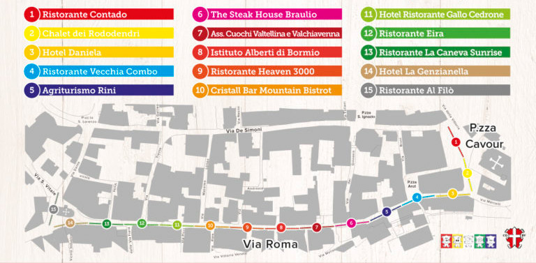 Mappa Pizzoccherata Bormio 2019