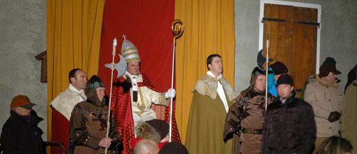 Un momento del Presepe Vivente di Bormio